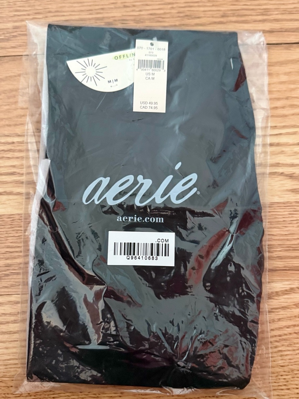OFFLINE by aerie “real me Xtra” high-waisted leggings ribbed shine large